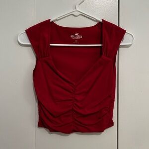 Hollister Women's Scarlet Ruched Tank Top